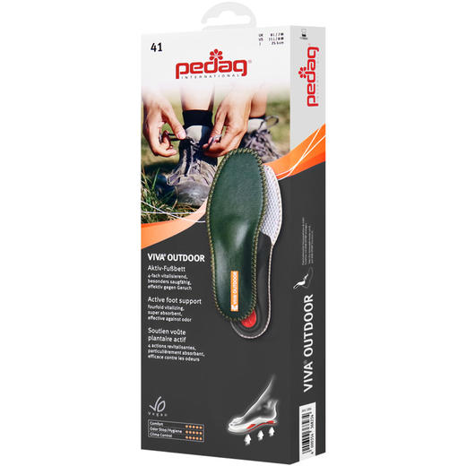 德国进口pedag吸汗透气活性炭底托护理鞋垫186 商品图6