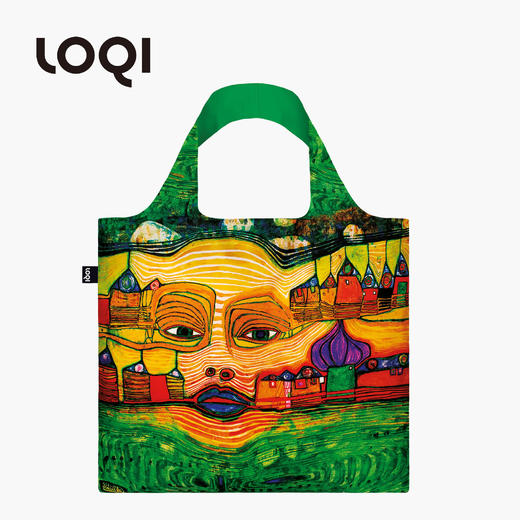 德国LOQI 新品博物馆系列2 时尚艺术环保万用袋 折叠大容量单肩手提购物袋承重40斤防泼水 商品图7