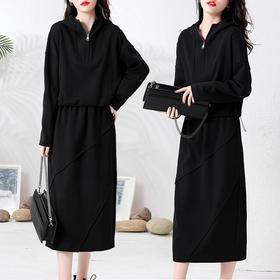 卫衣休闲运动服套装，御姐炸街洋气时尚两件套潮HR-LNS9590