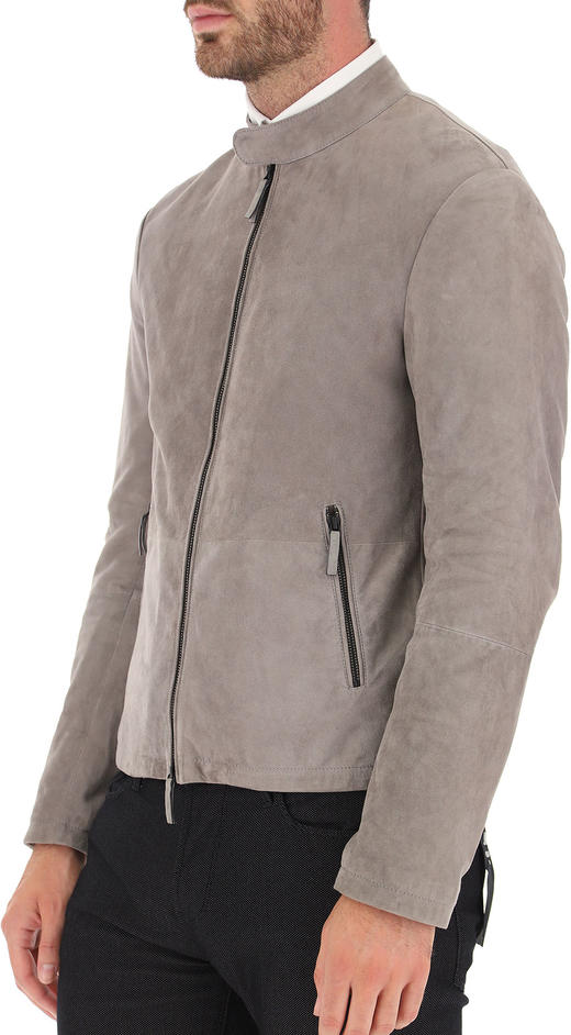 Emporio Armani 阿玛尼 男士真皮反绒羊皮皮衣夹克外套 98899 商品图9