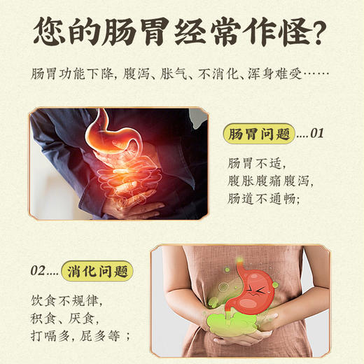 【买2发3】肠胃保健贴，12味草本浓缩，科学配比，清肠胃人年轻 6贴/盒 商品图1