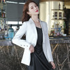 ZLZW-QY903 白色西装外套女小个子2023秋季新款韩版休闲缎面感百搭小西服上衣 商品缩略图0