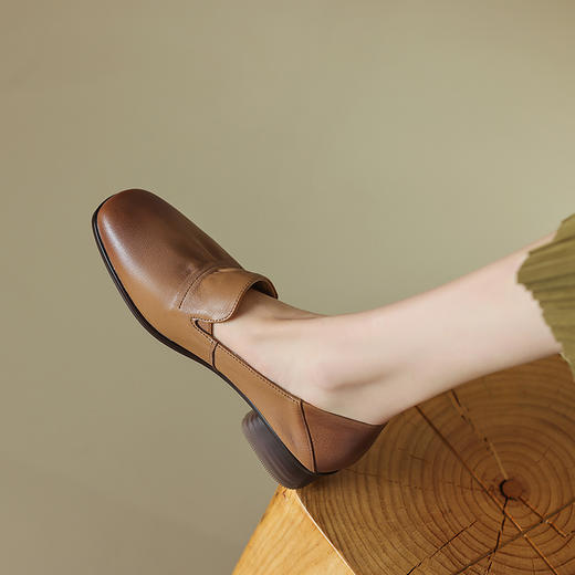 柔软到爆，不磨脚复古鞋奶奶鞋乐福鞋HB-3028 商品图3