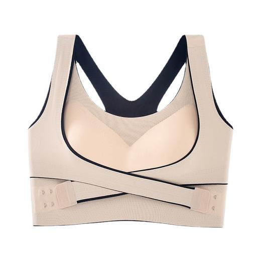 【2件优惠装】2023运动型内衣女前扣无痕大码薄款胸罩无钢圈聚拢调整型背心式文胸女 商品图4