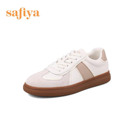 Safiya/索菲娅 新潮拼色2023年春季新款百搭休闲复古软底德训鞋 SF31112416 商品图5