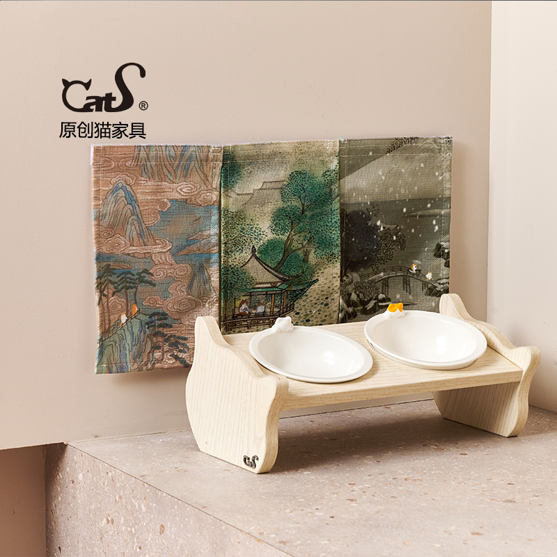 CatS特别定制 餐桌帘 防挡吃猫罐头时四溅上墙 包邮