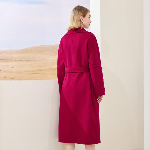 MD903斯尔丽瑟俪2022年冬上新翻领喇叭袖长款大衣 商品图1