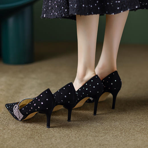 优雅性感，轻奢高品质名媛细高跟单鞋DB-S005 商品图10