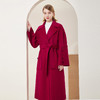 MD903斯尔丽瑟俪2022年冬上新翻领喇叭袖长款大衣 商品缩略图0