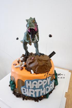 「男孩」霸王龙 恐龙蛋糕