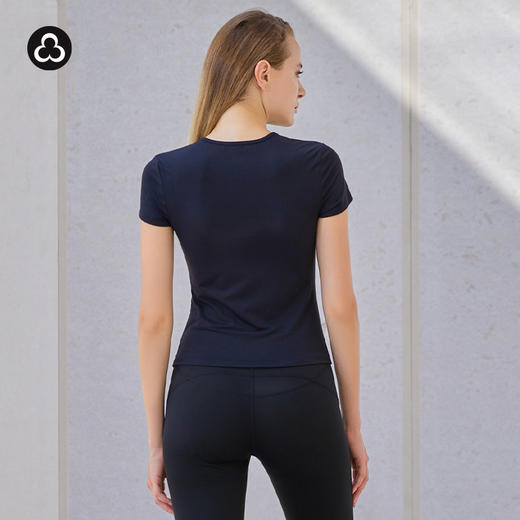 TITIKA ACTIVE运动T恤女网纱拼接吸湿排汗休闲健身短袖上衣 2NT21046 商品图3