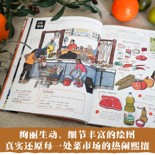 24个菜市场的环球之旅+我们的食物从哪里来 2册套装 商品图8