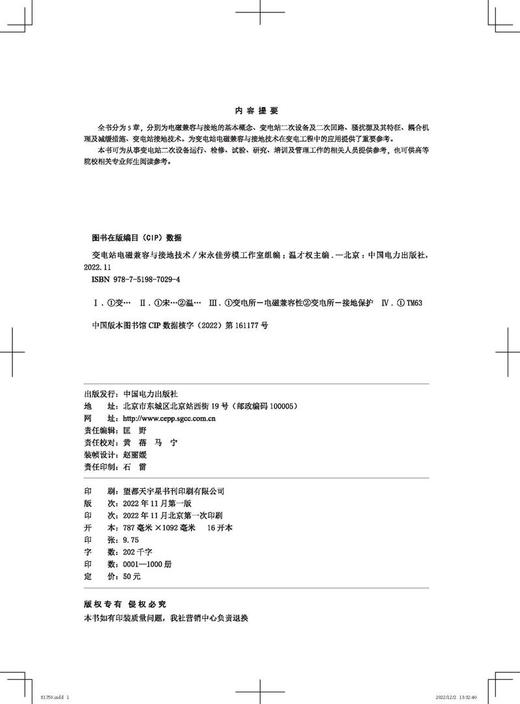 变电站电磁兼容与接地技术 商品图3