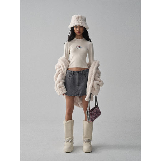 GOODBAI GOODEES新年系列胶印半高领长袖打底 商品图0