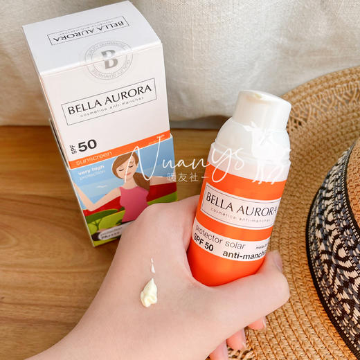 【亢斑 抵御光损伤 物化结合 清爽长效】亢斑小橘瓶防晒霜50ml  SPF50+ 西班牙 Bella Aurora贝雅欧若拉 商品图3