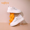 【一件279】Safiya/索菲娅 新潮溶解底2023年春季新款透气蕾丝网面增高小白鞋 SF31112055 商品缩略图6