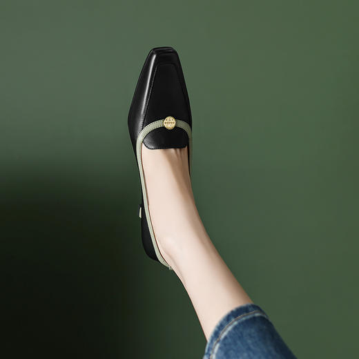 舒适百搭，拼色优雅女人味高跟鞋DP-9452 商品图6