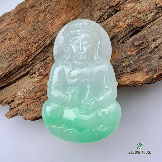 派瑞翡翠 翡翠观音 糯种 绿色 商品图1