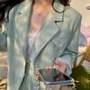 【金蘑菇菇】心动降临 波浪纹设计感多way穿西装套装 外套+短裤+长裤 商品缩略图1