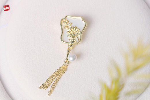 [ 春花秋月 ]  淡水珍珠胸针 商品图3
