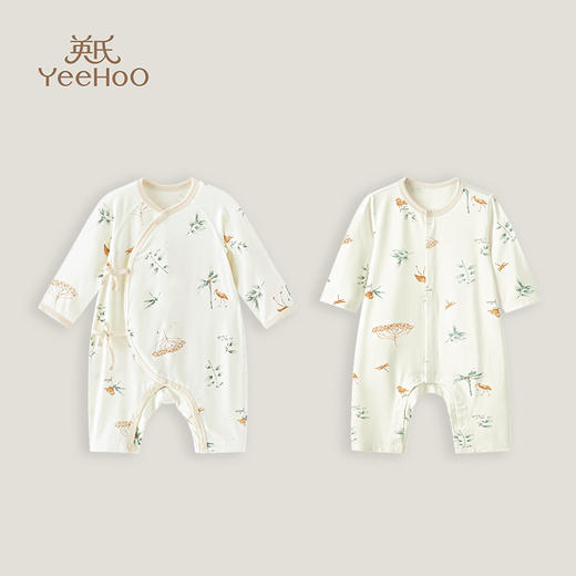 英氏童装竹襟蛤男女宝四季连体衣2023春季新品YLAAJ0P007A YLHAJ0P009A 商品图0