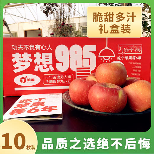 预售【功夫苹果】等了六年才能吃到的苹果！果香四溢，爆甜爽脆！对标日本青森苹果种植！品味高端美味水果，生活就要与众不同！丁苹果 商品图4