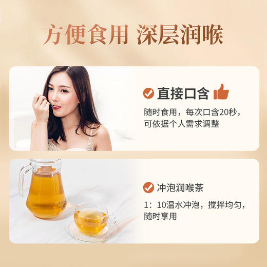 【汪氏】浓型润喉蜜方 5味本草 快速润喉 缓适刀片感 老少皆宜 商品图2