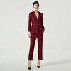 IWY/酒红色一粒扣小西装外套女士高级感大气职业装高端定制西服套装女CP11359 商品缩略图0