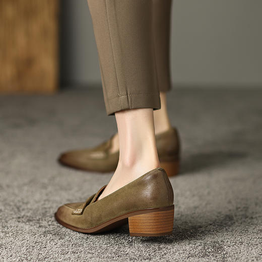 舒适百搭，优雅女人味低跟女鞋DP-9031 商品图3