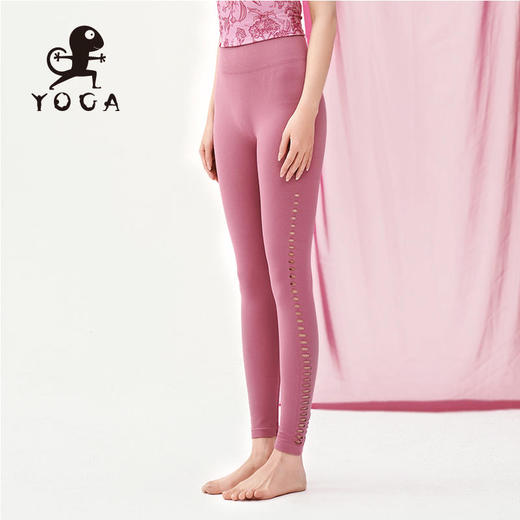 壁虎瑜伽【2302KZ222】破洞高弹瑜伽九分裤【5天发货】 商品图0