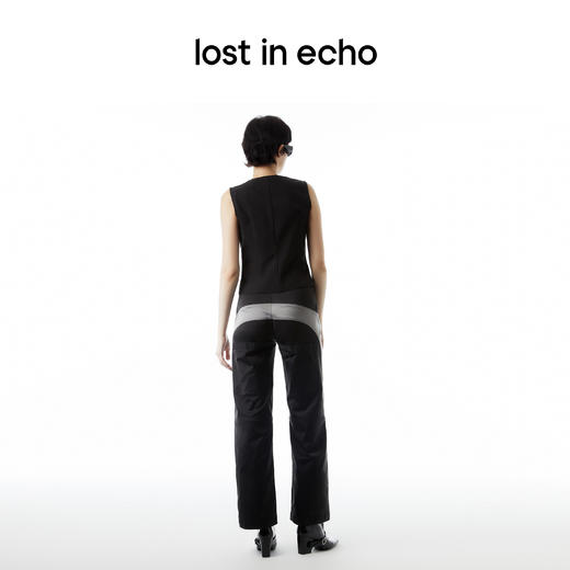 lost in echo设计师品牌Ari系列U型拼接口袋工装裤 商品图4
