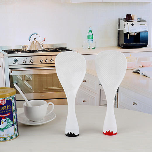 「两色可选！7.9元包邮」新款大号创意盛饭勺子 可站立饭勺电饭锅米饭铲子厨房用品餐饮用具 商品图2