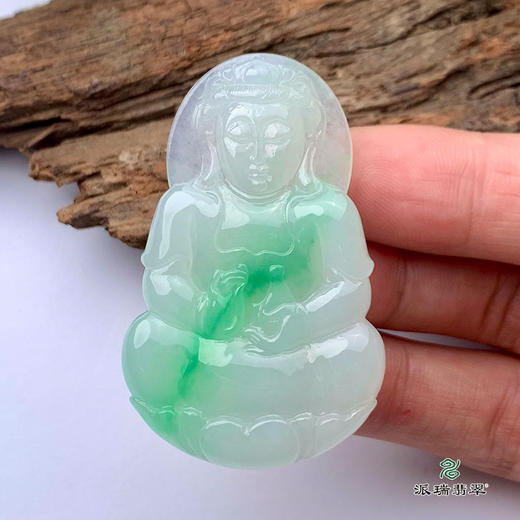 派瑞翡翠 翡翠观音 糯种 绿色 商品图2