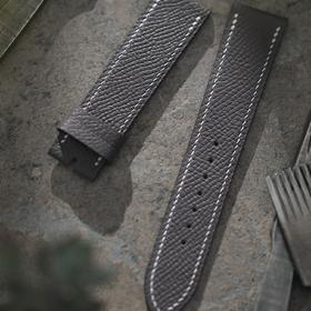 芯选手工表带 Epsom皮 锡器灰