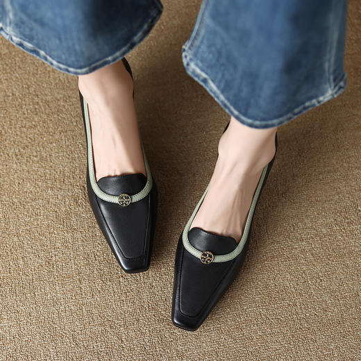 舒适百搭，拼色优雅女人味高跟鞋DP-9452 商品图5