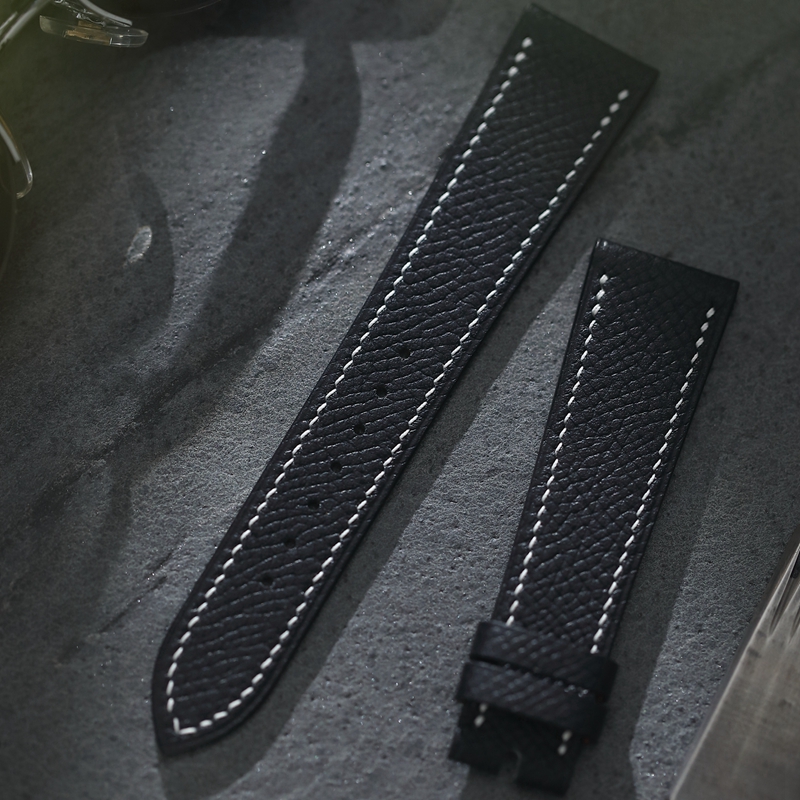 芯选手工表带 Epsom皮 午夜黑