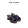 lost in echo设计师品牌一片式厚底水台凉拖牛仔百搭舒适拖鞋潮女 商品缩略图0