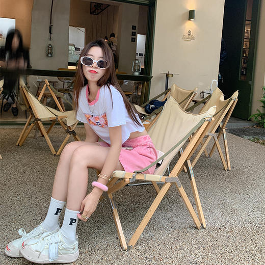 <曾小咸推荐>巨折清仓秒杀，稀有现货24小时发【仅限今日】 裙子秒杀系列，夏洋气粉色牛仔短裙 / 短袖 商品图4