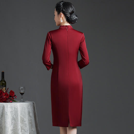 婚宴优雅中老年，旗袍改良连衣裙DY-Q6236 商品图3