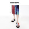 【下架】lost in echo 2023春季新款一片式厚底水台凉拖扎染印花拖鞋 商品缩略图3