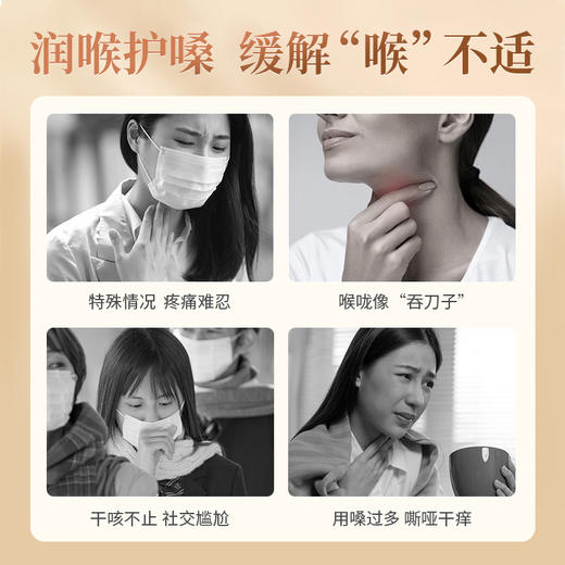 【汪氏】浓型润喉蜜方 5味本草 快速润喉 缓适刀片感 老少皆宜 商品图4