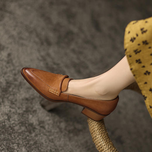 舒适百搭，优雅女人味低跟女鞋DP-9031 商品图12