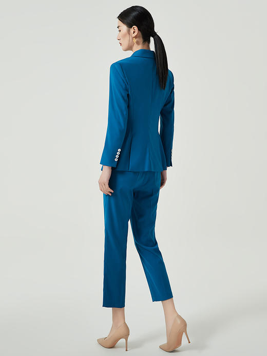 IWY/新款职业套装女深蓝色高端经理正装售楼部工作服西装两件套CP12115 商品图3