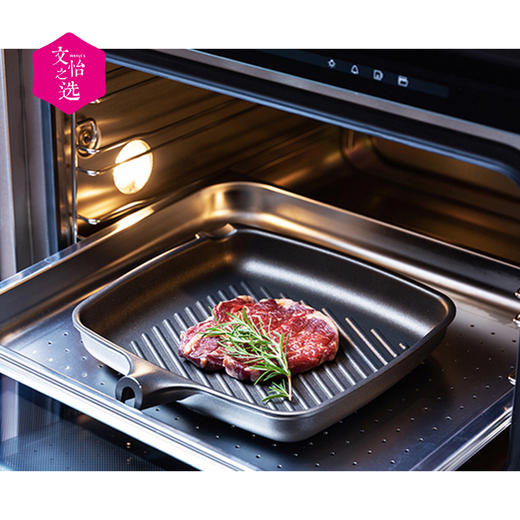 【文怡之选】意大利PENTOLPRESS煎锅 条纹牛排锅 不粘锅 防刮耐磨 可拆卸把手 可进烤箱 燃气款26cm 商品图2