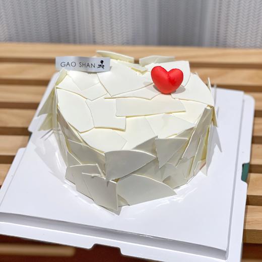 白巧爱心奶油蛋糕 商品图0