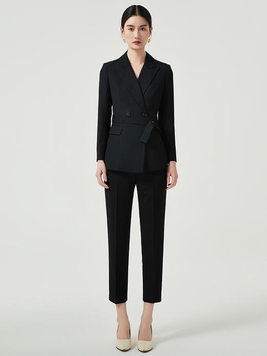 IWY/黑色职业套装女2023年新款高端商务西装外套工作服韩版气质两件套CP12318 商品图1