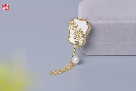 [ 春花秋月 ]  淡水珍珠胸针 商品图1