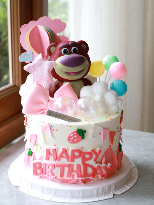 粉色蝴蝶结草莓熊 商品图2