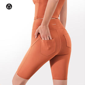 TITIKA ACTIVE高腰骑行裤女休闲健身运动跑步瑜伽短裤五分裤 2OP21040