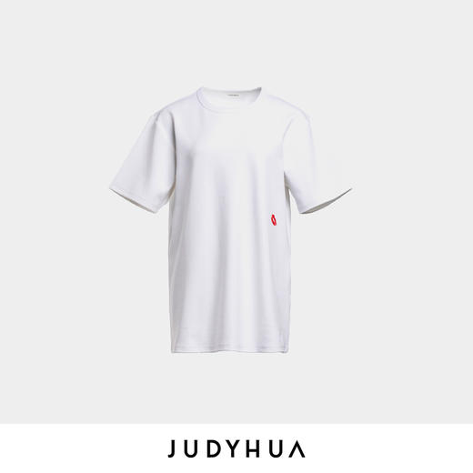 JUDYHUA 植绒红唇设计宽款T恤 商品图3
